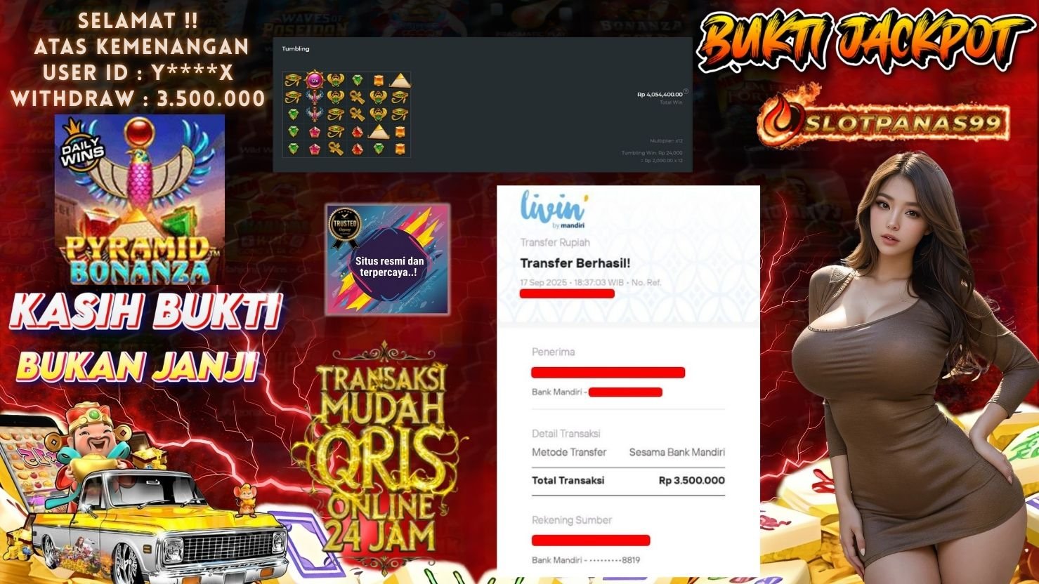 SLOTPANAS99 JACKPOT SLOT PYRAMID BONANZA